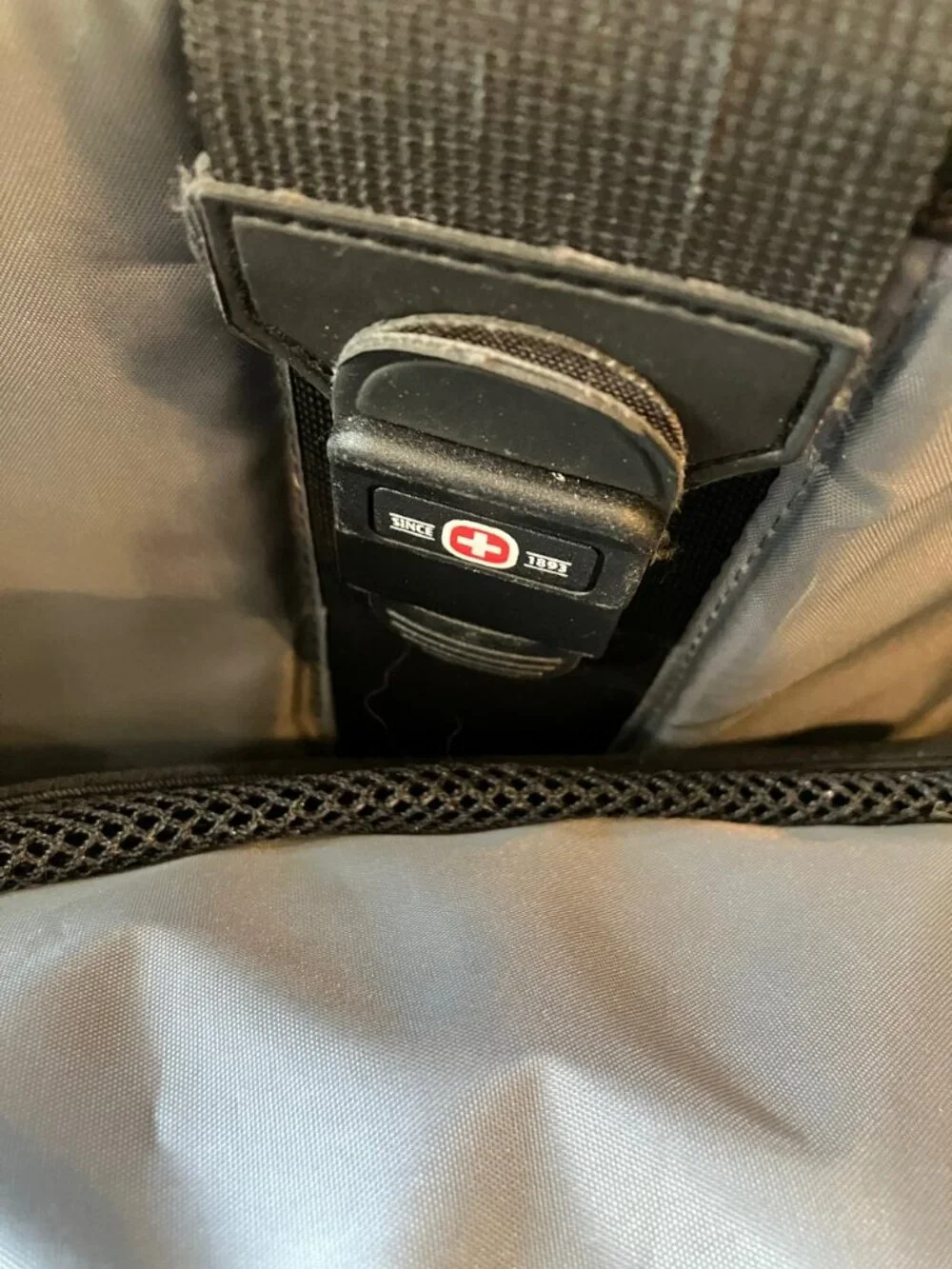 SwissGear by Wenger Laptop Backpack Black Gray Travel School Work Padded